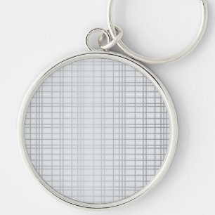 Grey, modern, simple, cool, trendy grid lines key ring