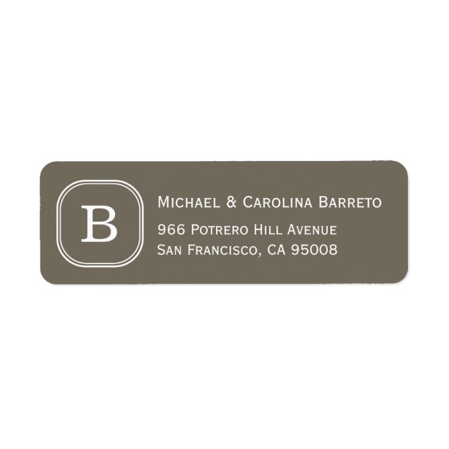 Grey Monogram Labels (Front)