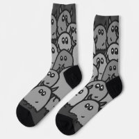 Grey Monster Socks