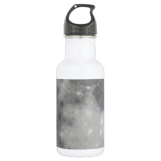 Grey moon in black sky 532 ml water bottle