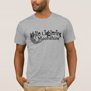 Grey Moonshine Tee - White Lightening