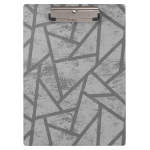 Grey mosaic pattern clipboard