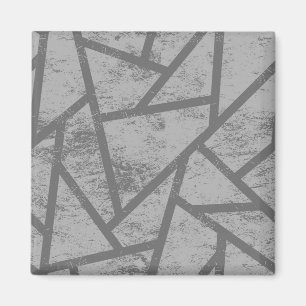 Grey mosaic pattern magnet