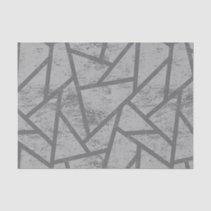 Grey mosaic pattern tissue paper