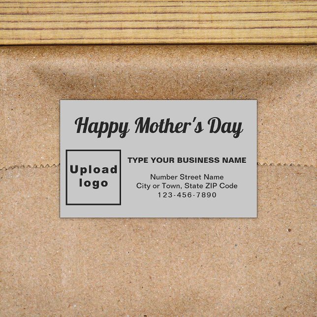 Grey Mother’s Day Business Rectangle Sticker (Creator Uploaded)
