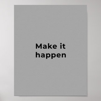 Grey motivational wall art