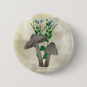Grey Mushrooms and Flax Button
