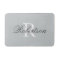 Grey name monogram bath mat | small medium large