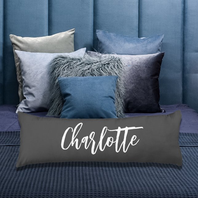 Grey name script body cushion (Creator Uploaded)