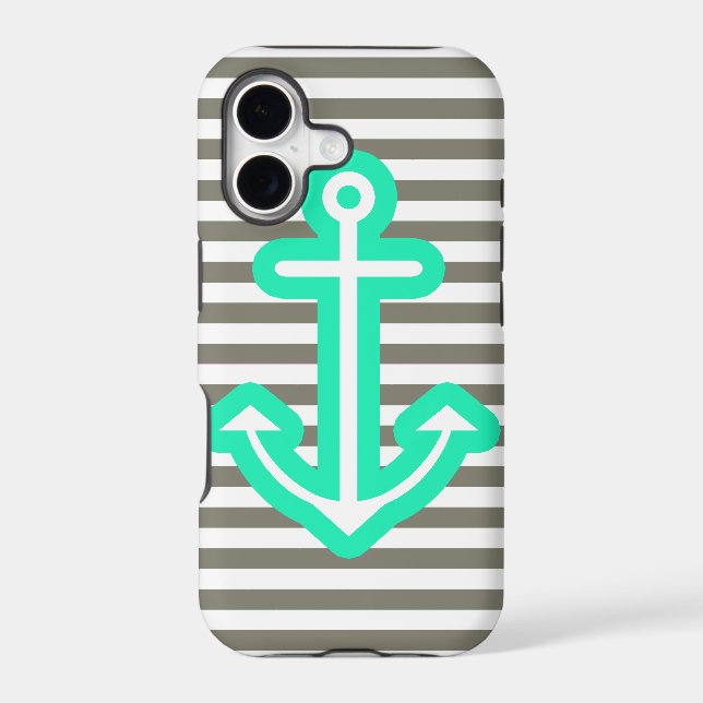 Grey Nautical Mint Anchor (Back)