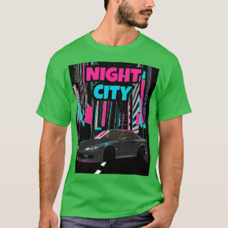 Grey Nissan Silvia S15 Night City T-Shirt