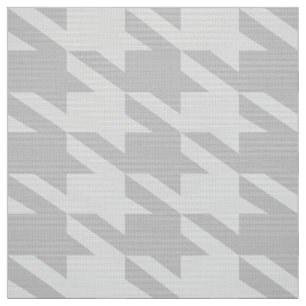 Grey On Grey Houndstooth Seamless Pattern Fabric