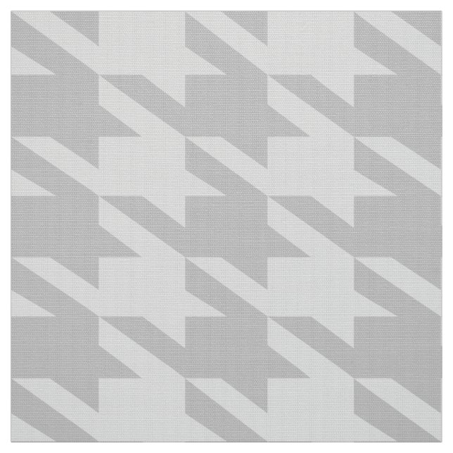 Grey On Grey Houndstooth Seamless Pattern Fabric (Swatch)