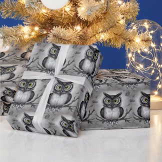 Grey Owl Wrapping Paper