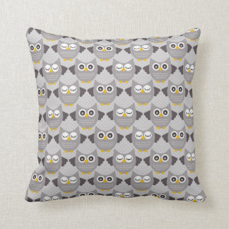 Grey Owls Cushion