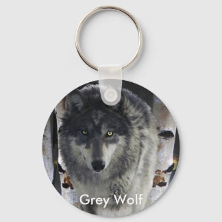 GREY PACK WOLF Collection Key Ring