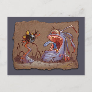 Grey Paper Sketch: Tail Biter Postcard