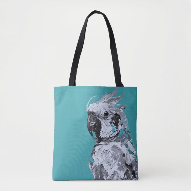 Grey Parrot Tote Bag (Front)