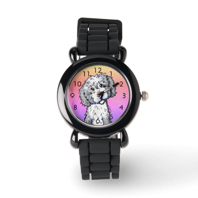 Grey Parti DOODLEMOJI Watch (Front)