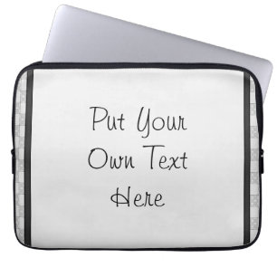 Grey Patchwork Pattern Laptop Sleeve