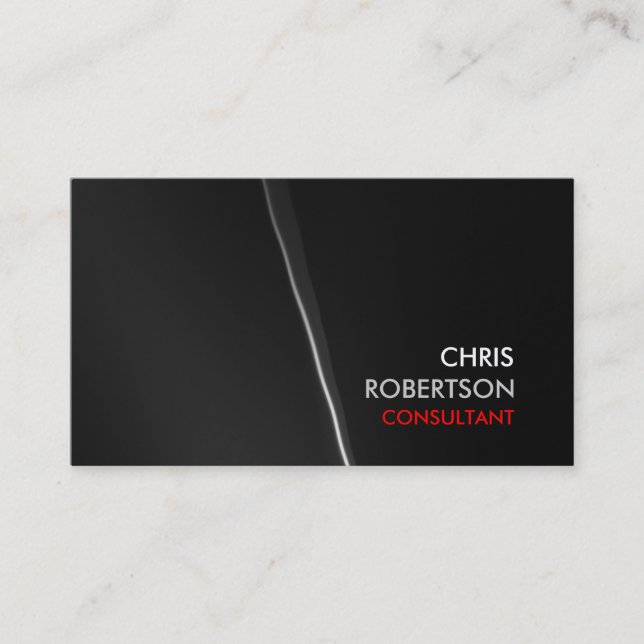 Grey Pattern Background Attractive Business Card (Front)