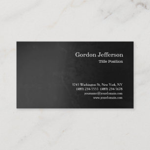 Grey Pattern Professional Simple Modern Plain Business Card