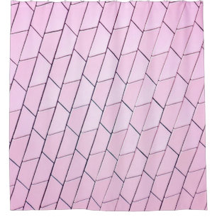 Grey pattern shower curtain