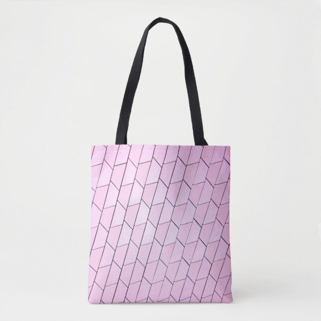 Grey pattern tote bag (Front)