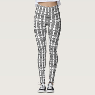 Grey Paw Print Leggings