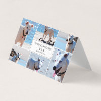 Grey Paw Prints - Photo Collage - Dog Kennel