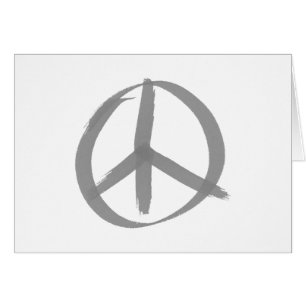 Grey Peace Sign