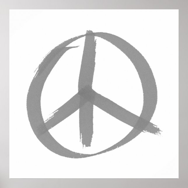 Grey Peace Sign (Front)