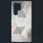 Grey, Peach and Green Trendy Pattern  Samsung Galaxy Case<br><div class="desc">grey,  peach,  and green trendy pattern with butterflies</div>
