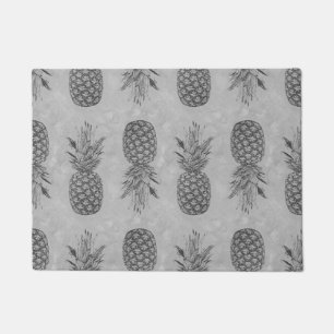 Grey Pineapple Pattern Doormats