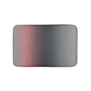 Grey, pink, black gradient, Ombre. Bath Mat