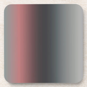 Grey, pink, black gradient, Ombre. Coaster