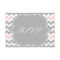Grey Pink Chevron RSVP Card
