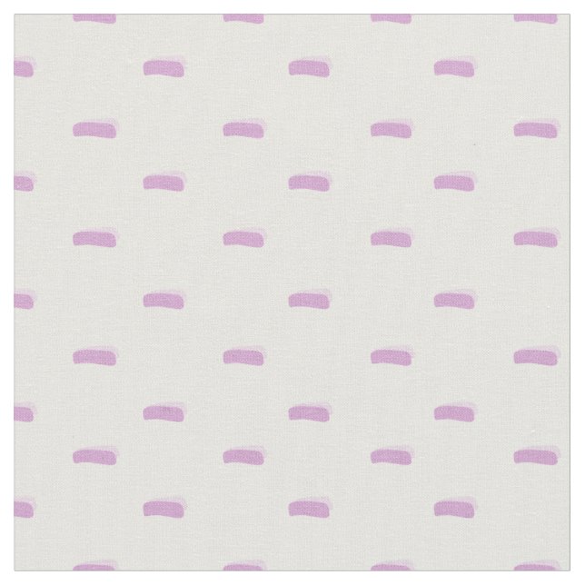 Grey Pink Minimalist Dashes on White Fabric (Close Up)