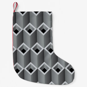 Grey pipes on top of each other - seamless backgro small christmas stocking