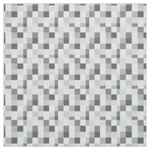 Grey Pixelated Pattern   Gamer Fabric