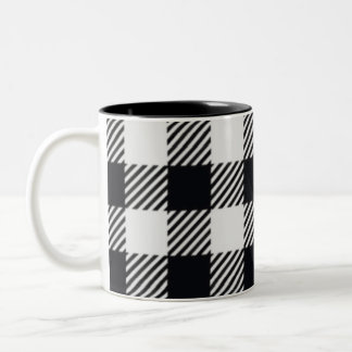 Grey Plaid | Checkers Mug