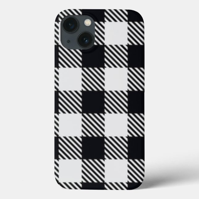 Grey Plaid | Checkers Mug Case-Mate iPhone Case (Back)