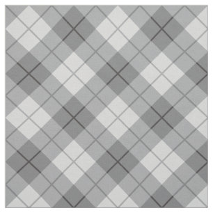 Grey Plaid Fabric