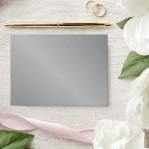 Grey plain shiny envelope