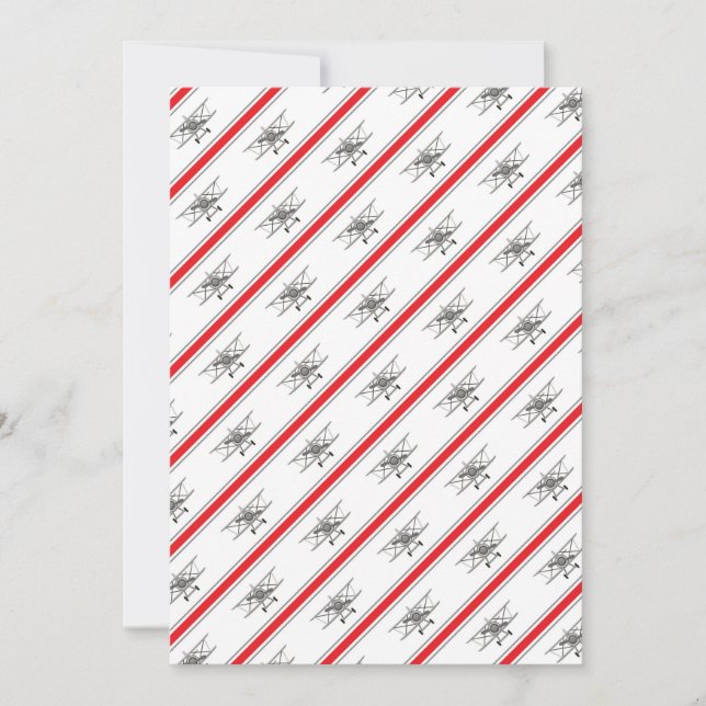 Grey Plane Red Lines Aeroplanes Pilot Plane Thank You Card (Front)