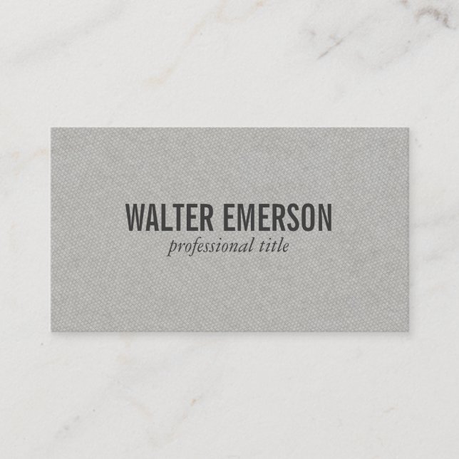 Grey Plus Pattern Business Card (Front)