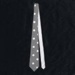 Grey Polka Dot Tie<br><div class="desc">Sometimes we just want a nice grey to express how we feel or to remain gender neutral in our gift giving.   It is a nice colour that gets a bad rap.   Let’s change the way the world looks at grey together.</div>