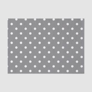 Grey Polka Dot Tissue Paper