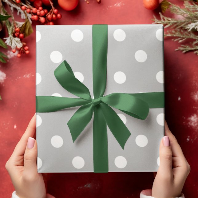Grey Polka Dot Wrapping Paper (Creator Uploaded)