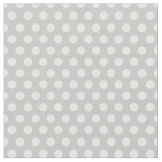 Grey Polka Dots Fabric